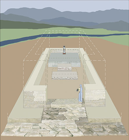 Abb. 2 Der zweite Tempel der Artemis, ca. 640–620 v. Chr.