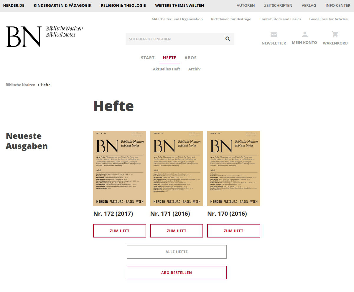 Biblische Notizen online: Einzelkauf