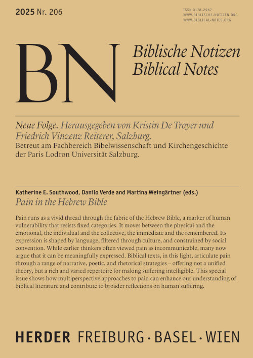Nr. 206 (2025): Pain in the Hebrew Bible