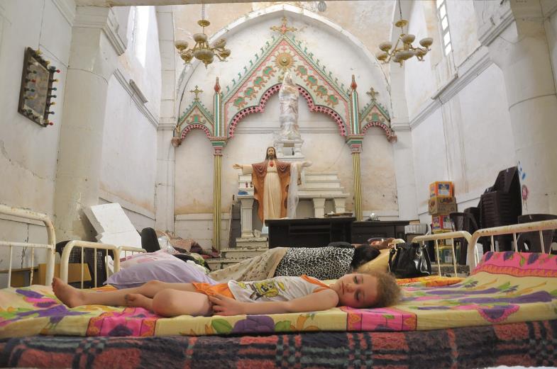 Geschlagen vom Schicksal: Viele Christen aus der Ninive-Ebene (Mossul und Karakosch) fanden zunächst Zuflucht in Ankawa, einem Vorort von Erbil.