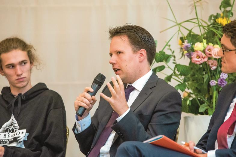 Seewald auf dem Podium