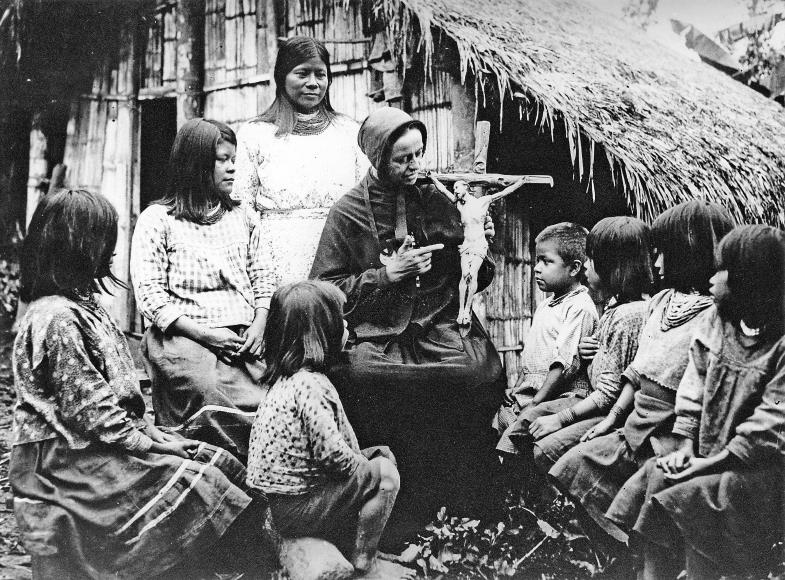 Katechese im peruanischen Urwald (um 1890). Mission ist heute ein belastetes Thema, das oft verschwiegen wird. Dabei hatte und hat es viele Dimensionen.