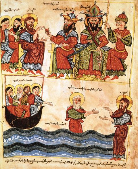 Gemälde: Petrus bekennt sich zu Jesus als Gottes Sohn