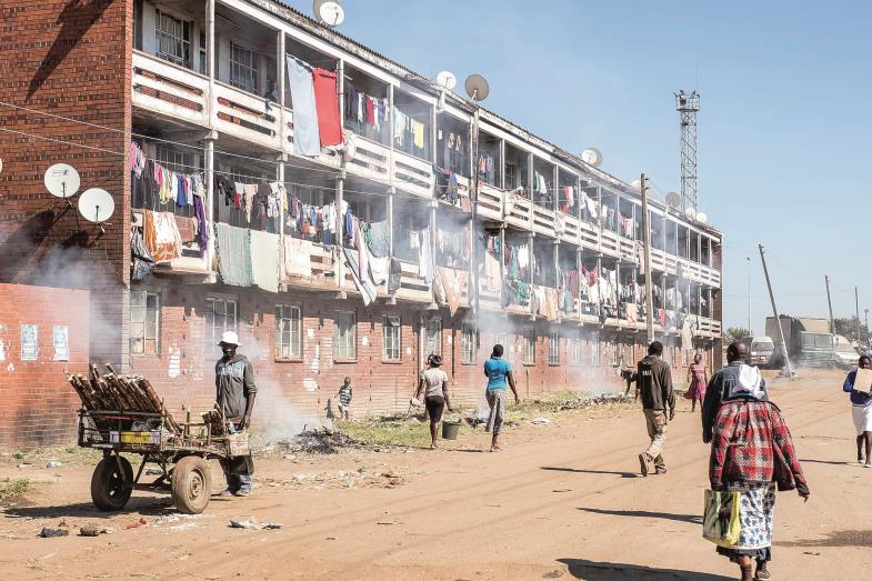 Straßenszene in Mbare