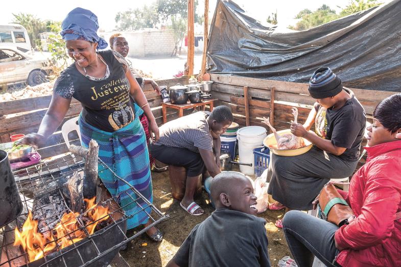 Auf dem Markt von Mbare