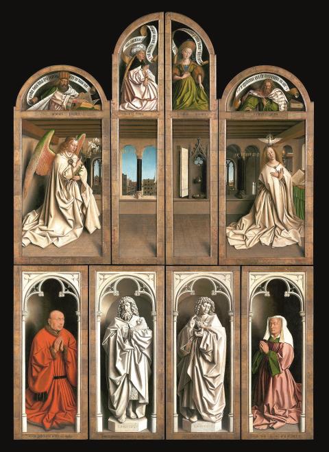 Hubert und Jan van Eyck: Der Genter Altar (Außenflügel) – ein Meilenstein der abendländischen Malerei