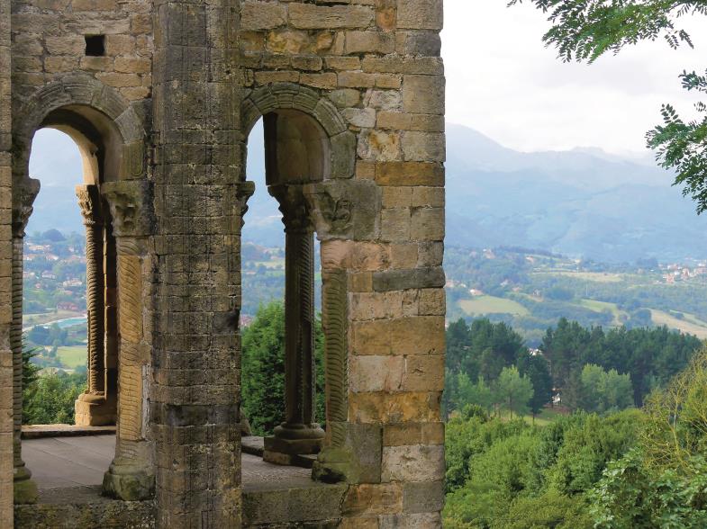 Aussicht von der früheren Sommerresidenz auf dem Monte Naranco