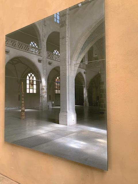 Gerhard Richter, „Grauer Spiegel“ in der Kunststation Sankt Peter in Köln (2020)