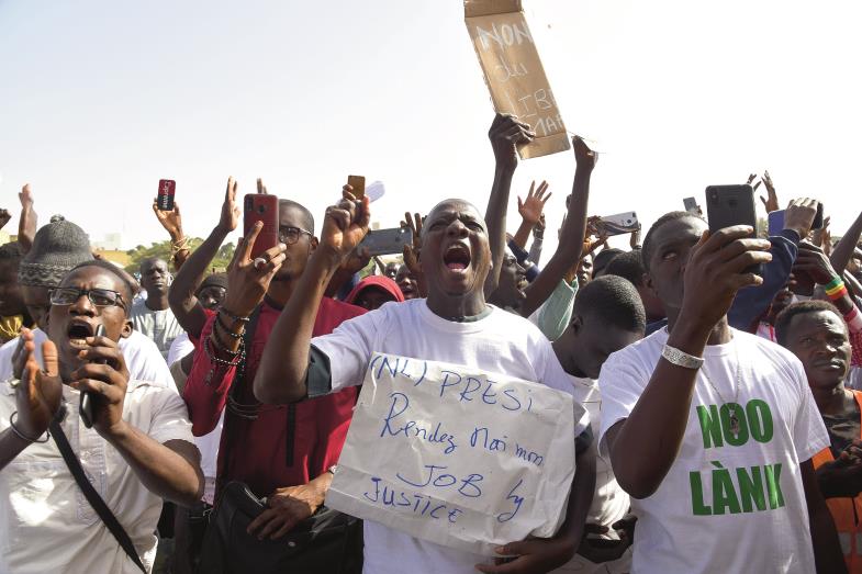 Proteste auf den Straßen Dakars