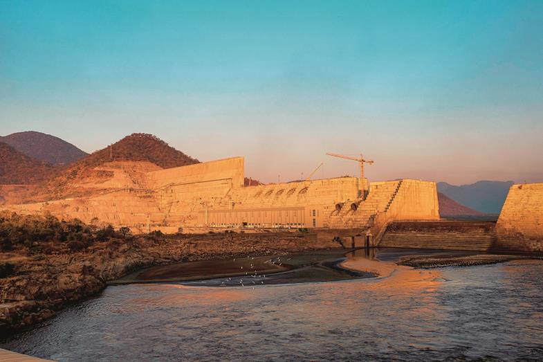 Der Grand-Ethiopian-Renaissance-Damm: Es wird das größte Wasserkraftwerk Afrikas sein.