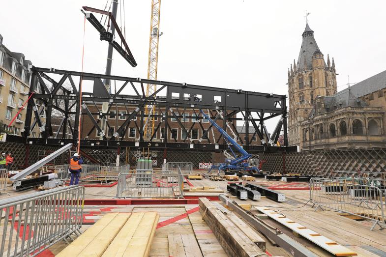 Baustelle des Kölner „MiQua“