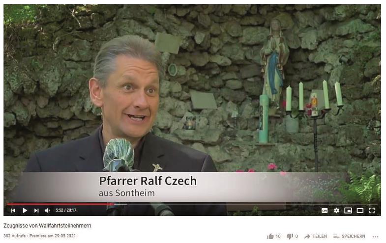 Screenshot: Pfarrer Ralf Czech im Interview