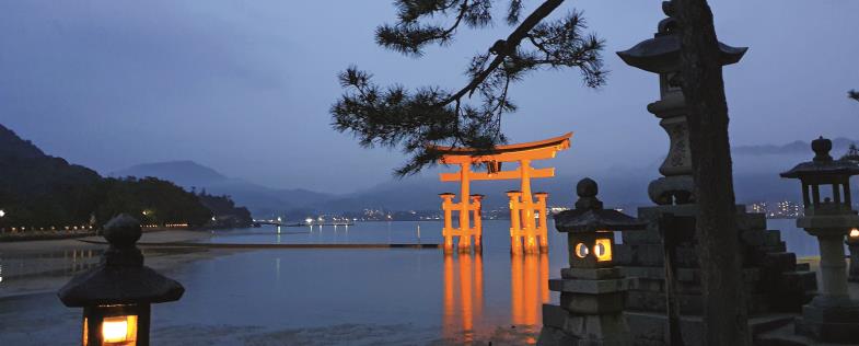 Manchmal kann man durch das Tor vor der Insel Miyajima gehen, und manchmal eben nicht. (Foto: privat)