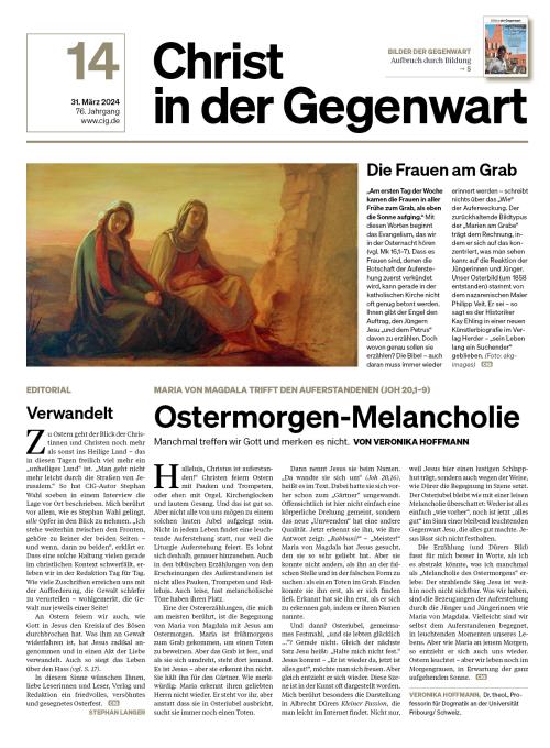 CHRIST IN DER GEGENWART