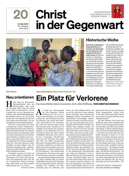 CHRIST IN DER GEGENWART 76. Jahrgang (2024) Nr. 20/2024
