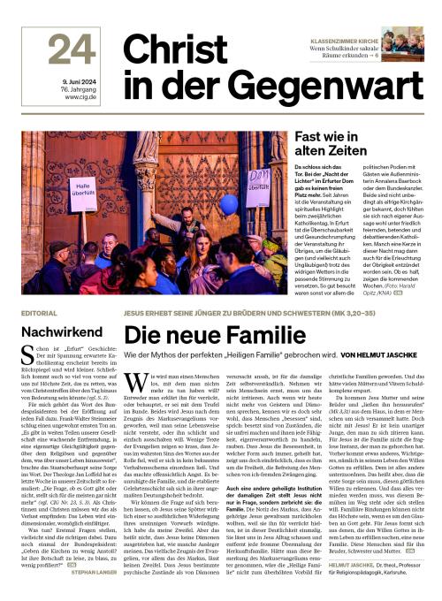 CHRIST IN DER GEGENWART 76. Jahrgang (2024) Nr. 24/2024