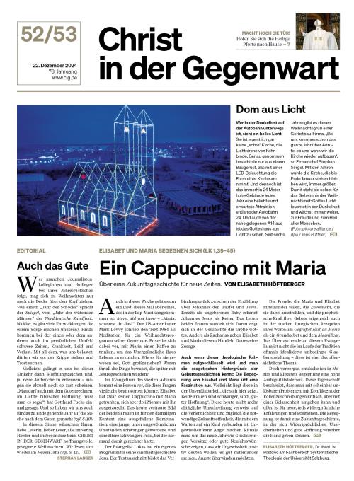 CHRIST IN DER GEGENWART 76. Jahrgang (2024) Nr. 52/2024