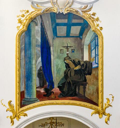 Benedikt und der Rabe (Kloster Scheyern)