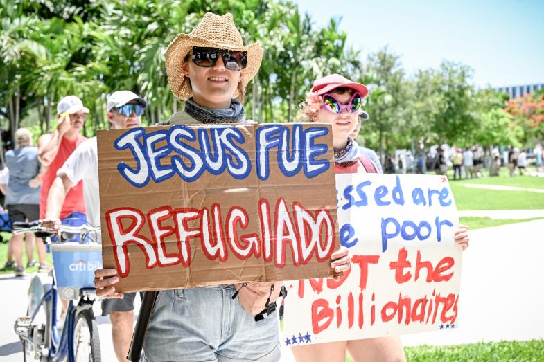 Mit Jesus zur Demonstration: Migrationspolitik