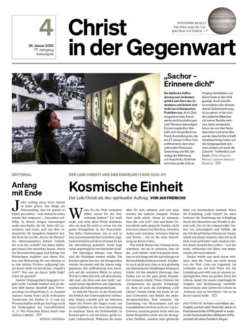 CHRIST IN DER GEGENWART 77. Jahrgang (2025) Nr. 4/2025