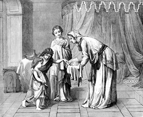 Vom Hebammendienst bis zur Sorge für die Ältesten: Der Gott der Bibel hat jeden im Blick. Eine Psalmillustration aus dem Jahr 1877. (Foto: Wolfgang Diederich / Picture alliance / imageBroker)