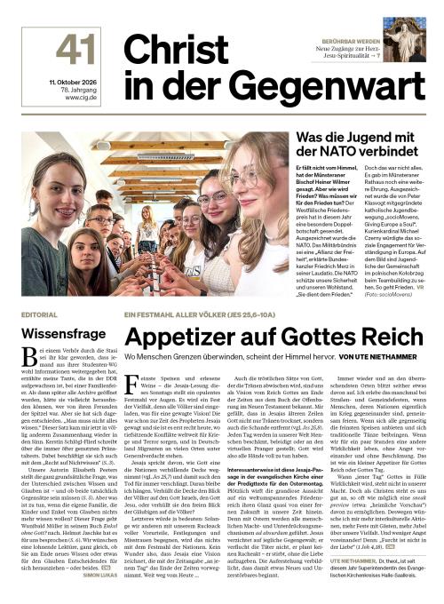 41/2026: 11. Oktober 2026