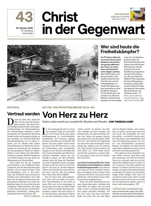 43/2026: 25. Oktober 2026