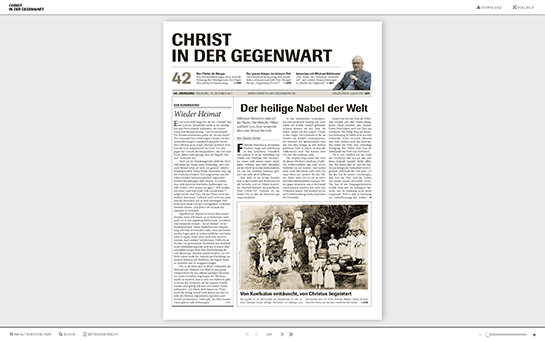 CHRIST IN DER GEGENWART: E-Paper