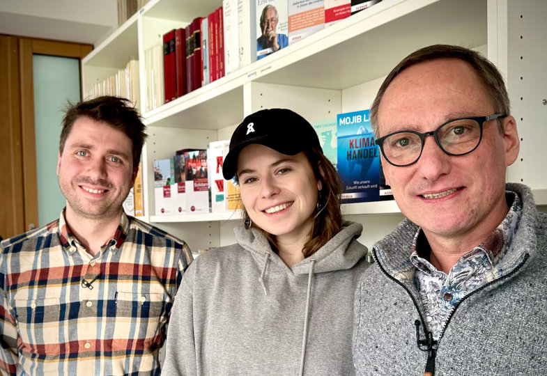 Von links nach rechts: Moritz Findeisen, Luisa Neubauer, Achim Budde