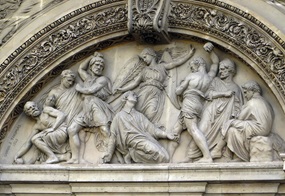 Relief mit Martyrium des hl. Stephanus