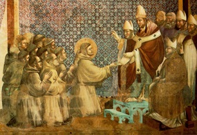 Giotto, Bestätigung der Regel durch Innozenz III.