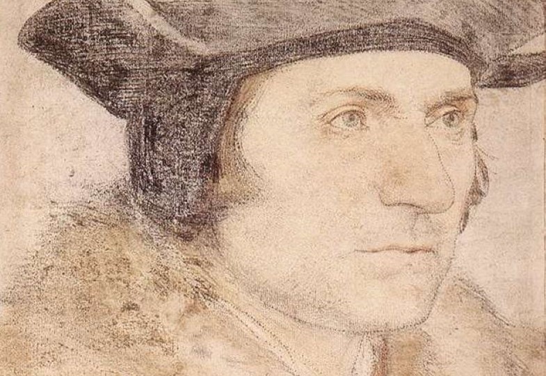 Der heilige Thomas Morus auf einem Bild Hans Holbein d. J.
