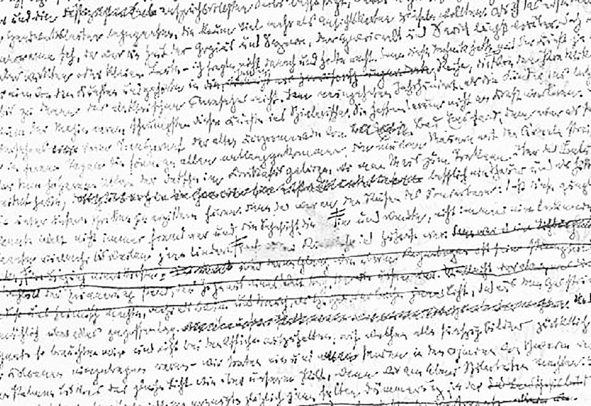 Schwer zu transkribieren: Walter Benjamins Handschrift