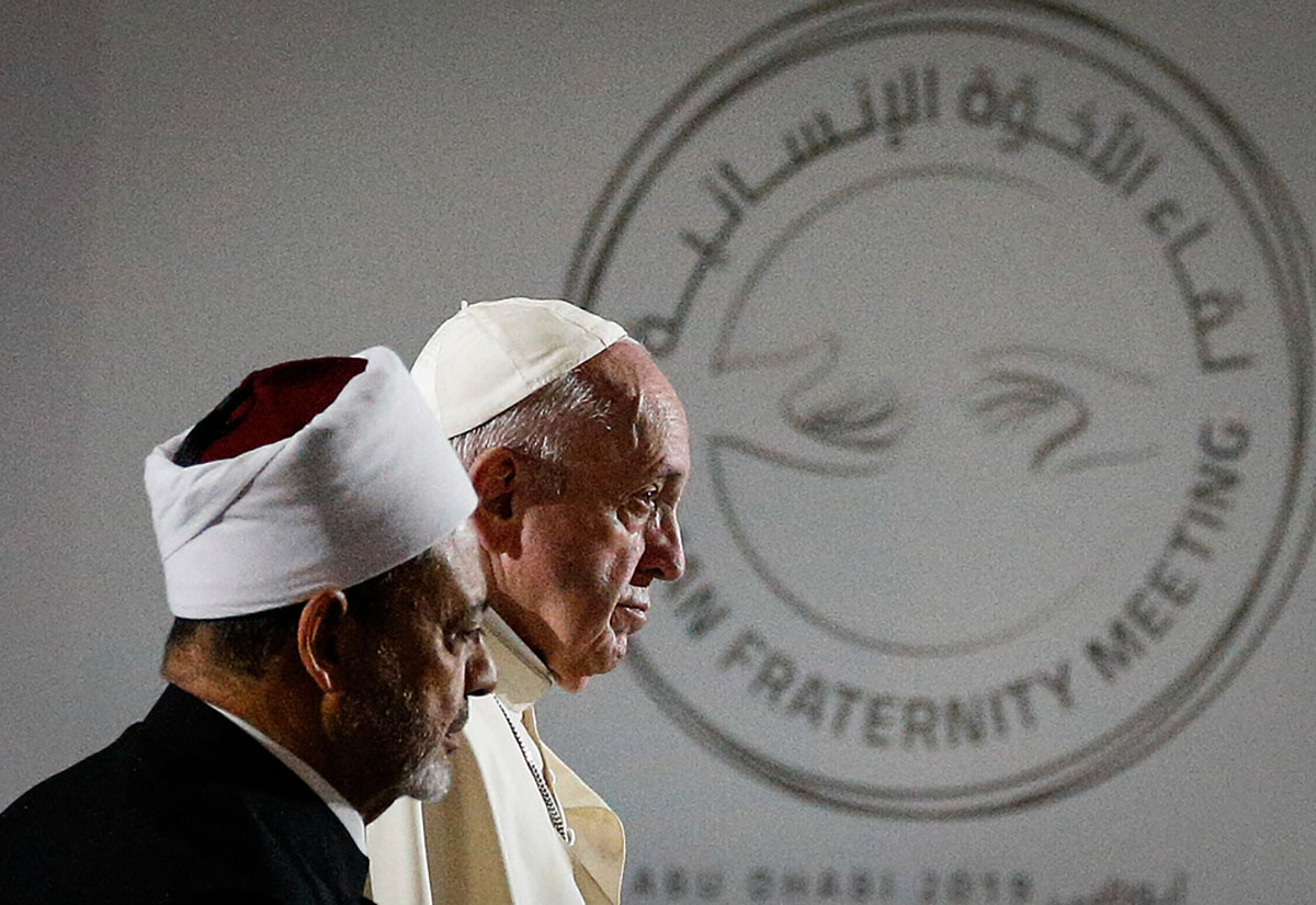 Ahmad al-Tayyeb, Großscheich der al-Azhar-Universität, und Papst Franziskus