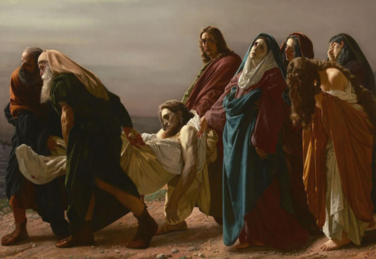 Antonio Ciseri (1821–1891), Grablegung Christi
