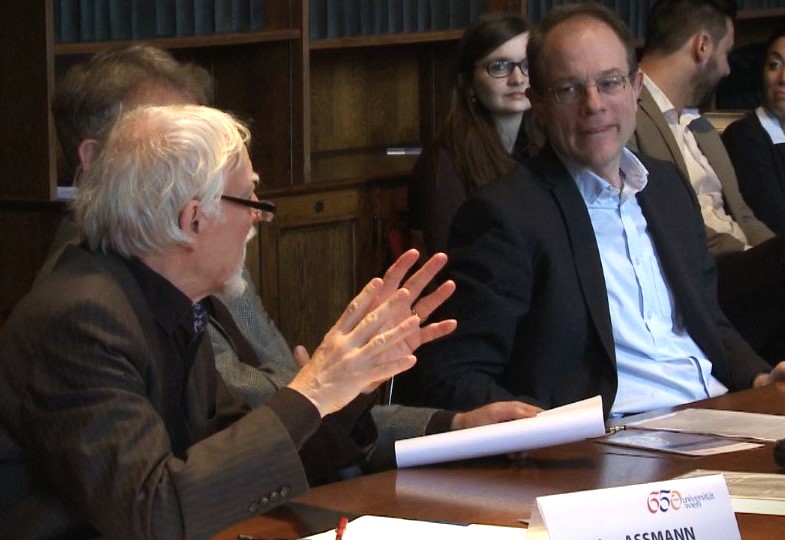 Jan Assmann und Jan-Heiner Tück im Gespräch