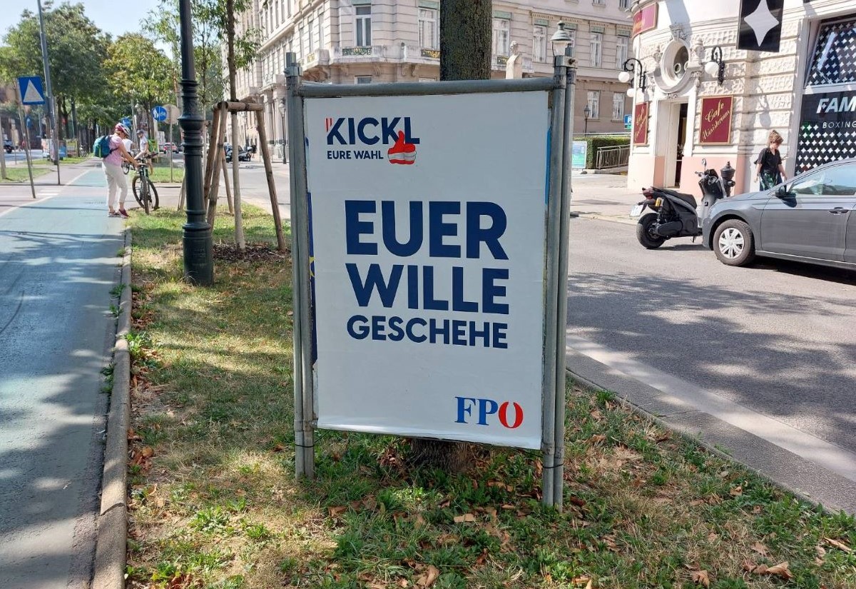 Wahlplakat der FPÖ
