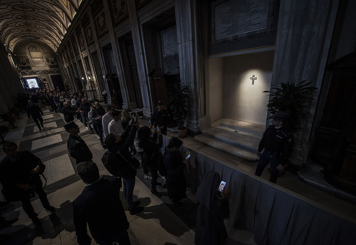 Grab von Papst Franziskus in Santa Maria Maggiore