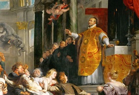 Bild "Wunder des Hl. Ignatius von Loyola" (Ausschnitt) von  Peter Paul Rubens (1577-1640)