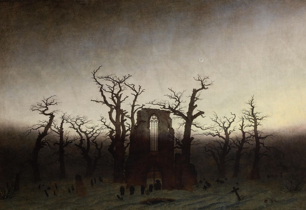 Abtei im Eichwald (1809/10): Gemälde von Caspar David Friedrich