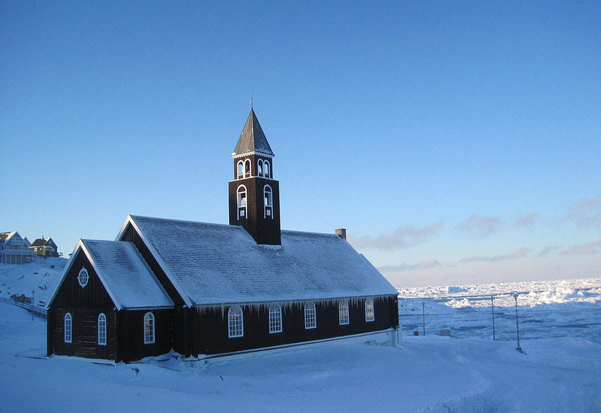 Kirche in ilulissat, Grönland