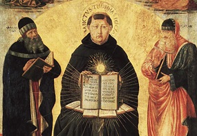 Benozzo Gozzoli (1420–1497): Triumph des Heiligen Thomas (Ausschnitt)