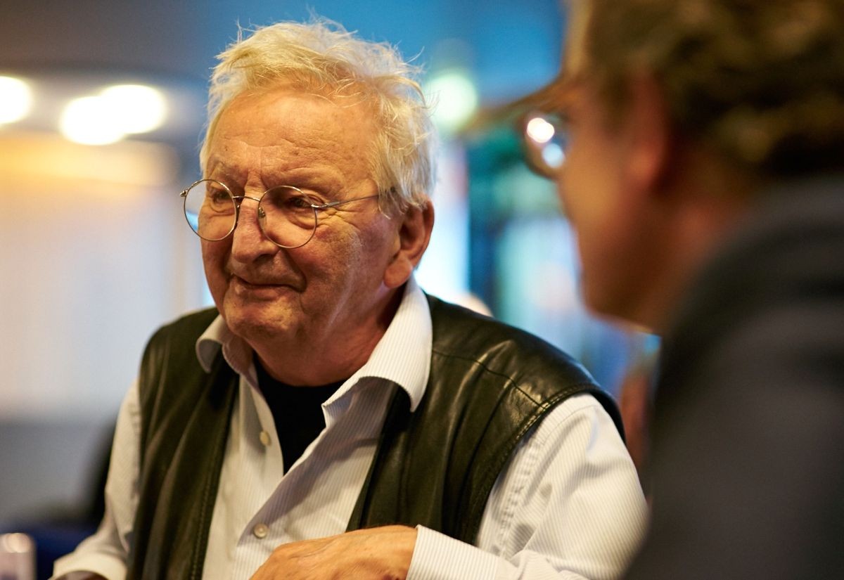 Der Schriftsteller Peter Bichsel beim Sprachsalz Literaturfestival 2015