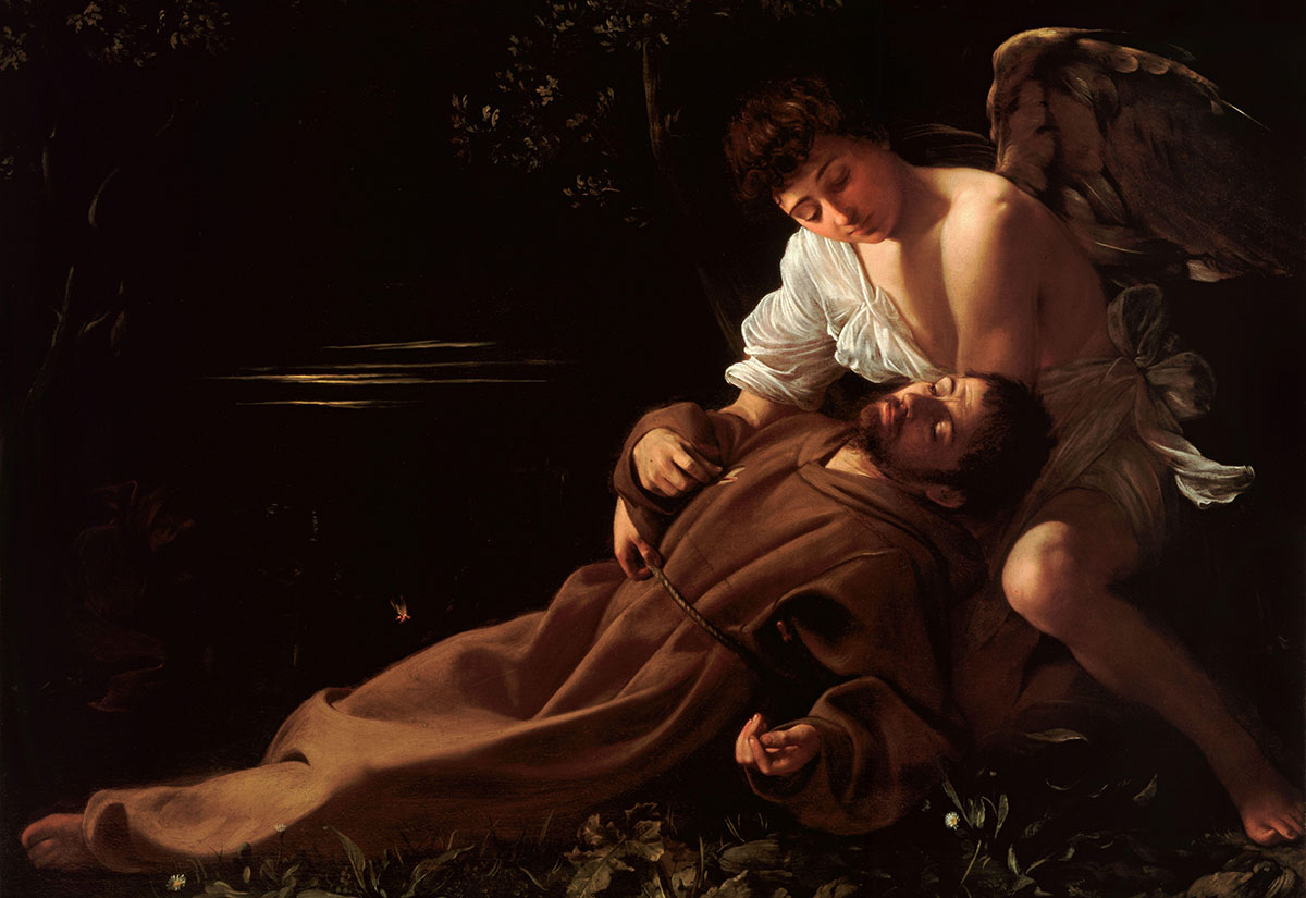 Caravaggio (1571–1610): Ekastase des Heiligen Franziskus