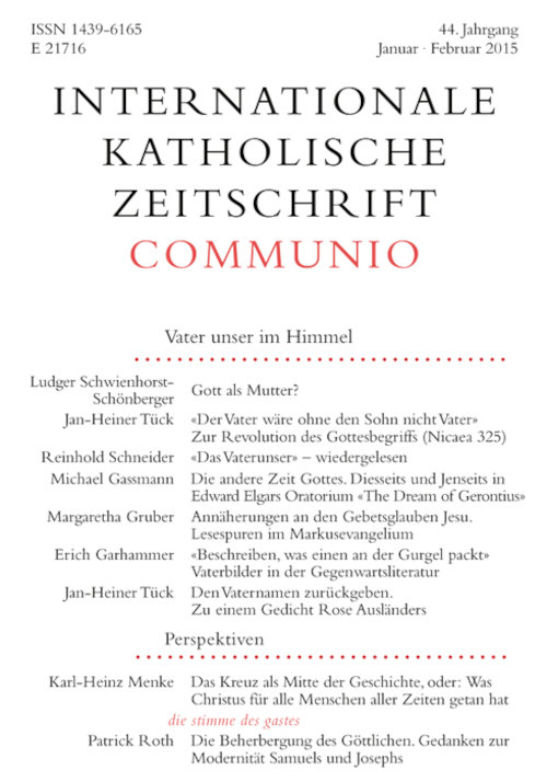 Communio. Internationale katholische Zeitschrift 1/2015