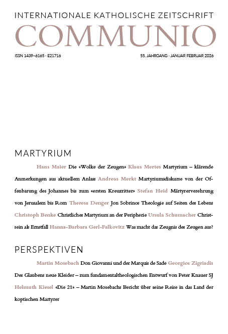 Heft 1/2026: Martyrium