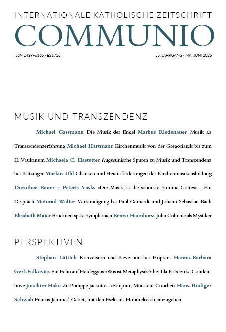 Heft 3/2026: Musik und Transzendenz