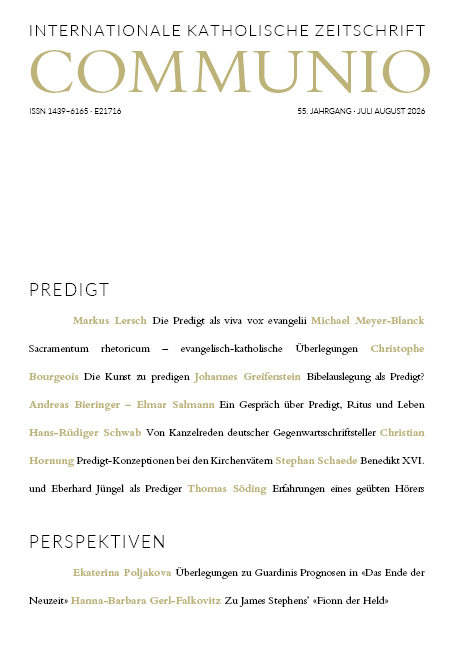 Heft 4/2026: Predigt