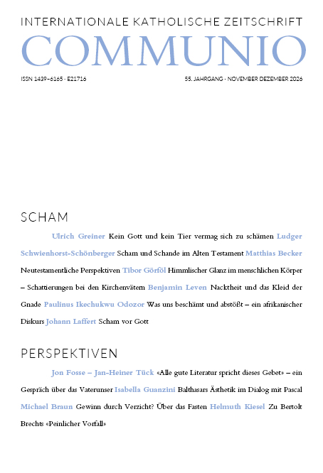 Heft 6/2026: Scham