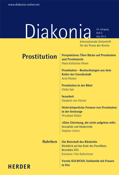 Titelseite: Diakonia. Internationale Zeitschrift für die Praxis der Kirche 44 (2013) Heft 2